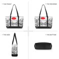 thumbnail image 6 of FORMRS Canvas Laptop Tote Bag for Women with 15.6" Computer Compartments Shoulder Handbag, White Streets, 6 of 7