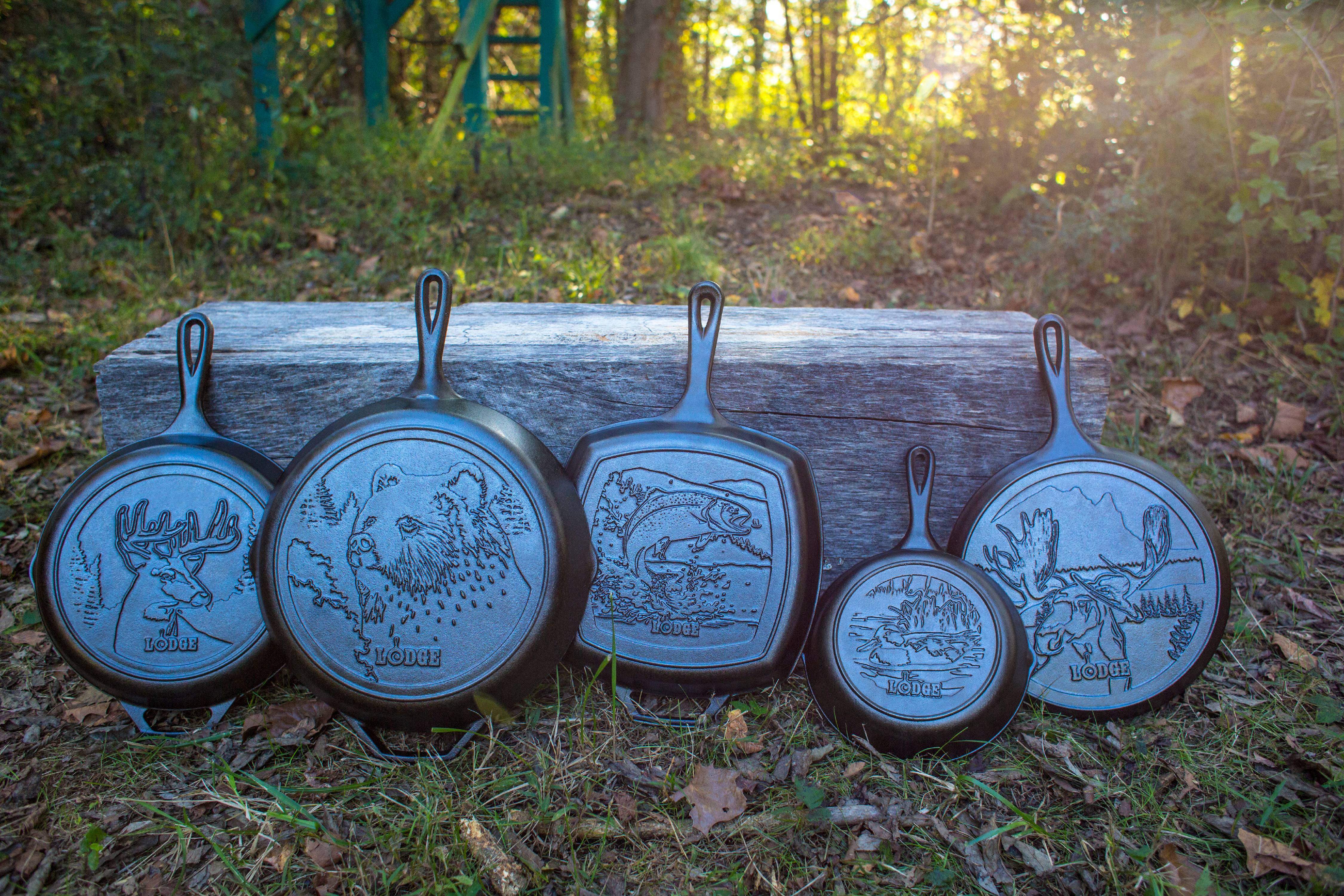 Lodge Wildlife Series 10.5-Inch Square Cast Iron Grill Pan photo 6