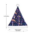 thumbnail image 3 of Haiem Floral Hippie Mushrooms Pattern Santa Hat Confortable Velvet Christmas Hat for Christmas Party Favors Fit for Adults Men Women, 3 of 6