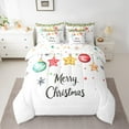 thumbnail image 2 of Castle Fairy Merry Christmas 7-Piece Bedding Comforter Set for Teenagers,Light Ball King Bedding Sets,Festival Xmas Ultra Soft Bed Sheets,Luxury Bedroom Decor, 2 of 8