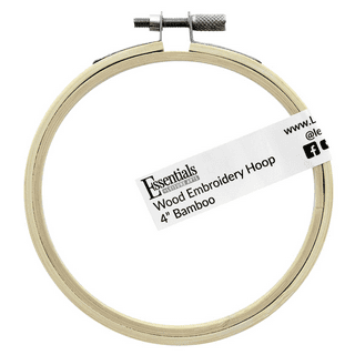 Essentials by Leisure Arts Wood Embroidery Hoop 14 Bamboo - wooden hoops  for crafts - embroidery hoop holder - cross stitch hoop - cross stitch  hoops