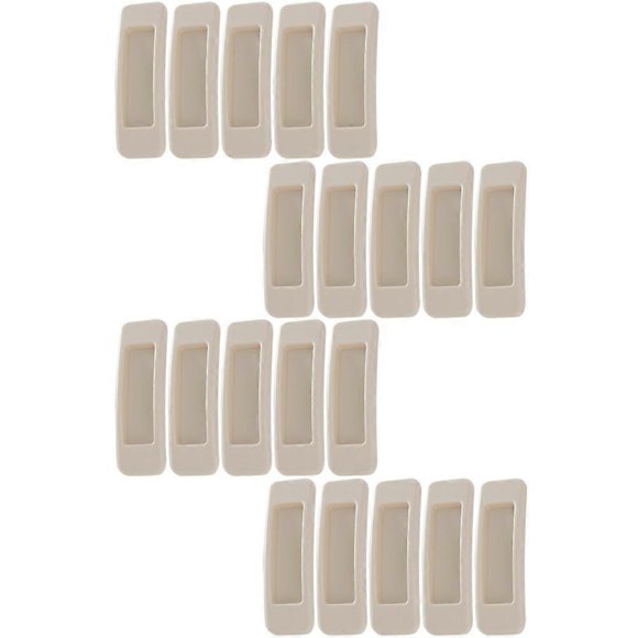Stick on Cupboard Pull Handles Adhesive Handle for Window Use 20Pcs ABS