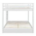 thumbnail image 6 of Euroco Wood Queen over Queen Bunk Bed for Kids Teens Adults, White, 6 of 11