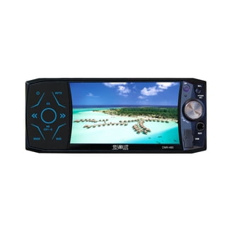 Absolute DMR-400 4-Inch In-Dash Receiver with DVD Player Flip Down