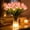 Pink, variant on Radiant Romantic Tulip Light with a Vase, 15 PCS Twinkling Tree Tulips Led Night Light that Never Fade, 2026 New Flower Shaped Ambient Night Lamp for Bedroom Bedside Decor & Gift