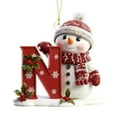 thumbnail image 2 of CaiYueKe 26-Piece Alphabet Christmas Ornaments Set Acrylic Letter Decorations with Snowflake Bell Pattern for DIY Holiday Tree Wreath Mantel Festive Hanging Decor Xmas Gifts for Family Friends, 2 of 9