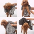thumbnail image 4 of Toalla de secado de chenilla para perros, toalla de baño de microfibra súper absorbente para perros y gatos, guantes de limpieza para patas de gatitos y mascotas, 4 of 5