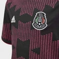 thumbnail image 4 of adidas Youth Mexico 2021 Home Soccer Coat, Black / Real Magenta, Small, 4 of 5