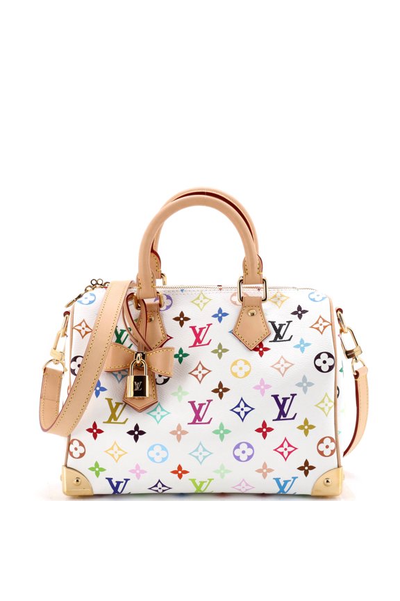 Pre-Owned x Takashi Murakami Speedy Soft Bandouliere Bag Monogram Multicolor 25 By Rebag