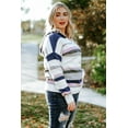 thumbnail image 4 of FOLUNSI Flattering Striped Hoodie Knit Sweater - Plus Size, Your Chic Choice!, 4 of 8