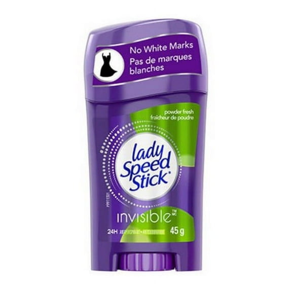 Lady Speed Stick Invisible Dry Antiperspirant And Deodorant Stick, Powder Fresh - 1.4 Oz, 3 Pack