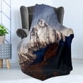 thumbnail image 4 of Nepal Soft Flannel Fleece Throw Blanket, Panoramic Photograph of Mount Dhaulagiri Dramatic Himalayan Nepal Landscape Asia, Cozy Plush for Indoor and Outdoor Use, 60" x 80", Multicolor, by Ambesonne, 4 of 5