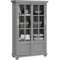 thumbnail image 4 of Arron Lane 4-Shelf Sliding Glass Door Bookcase, Gray, 4 of 12