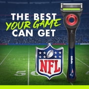 Gillette Labs Official Patriots Licensed Razor for Men, 1 Handle, 1 Blade Refill, Perfect for Game Day Grooming, Gillette Labs with Exfoliating Bar