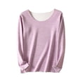 thumbnail image 1 of Women's Fleece Thermal Long Sleeve Round Neck Base Layer Top Shirt for Warmth, 1 of 7