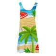 thumbnail image 4 of Ruyang Teen Girls Hawaiian Tank Dresses Cartoon Print Crewneck Loose Sleeveless Sundress Summer Casual Lightweight Beach Dresses, 4 of 4