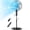 Black-5 blades, variant on 16" Pedestal Fan with Remote, 3-Speed Height Adjustment Standing Fan 10H Timer Oscillating Cooling Fan for Bedroom Home Office(Black)