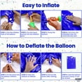 thumbnail image 5 of KatchOn, Giant Royal Blue Number 3 Balloon - 40 Inch | Navy Blue 3 Balloon Number | Construction Balloons 3rd Birthday Decorations for Boys | Anniversary Decorations, 5 of 6