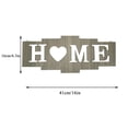 thumbnail image 4 of Home Sign Rustic Wood Home Sign Retro Wood Home Wall Decor Farmhouse Plaque Hanging Rustic Sign Home Living Room Wooden Decoration for Bedroom, Party Decor, 4 of 8