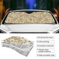 thumbnail image 5 of Bingfone Paisley Floral 1 Car Windshield Sun Shade Protector Keep Your Vehicle Cool Sun Shield Visor Cover Foldable for Car Truck SUV-Small, 5 of 8