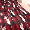 thumbnail image 3 of Red Christmas Snowman Pattern Blanket,Comfortable Soft Flannel Throw Blanket,All Season,Warm Lightweight Blankets for Sofa Bed Couch Living Room Chair,60"x80", 3 of 4