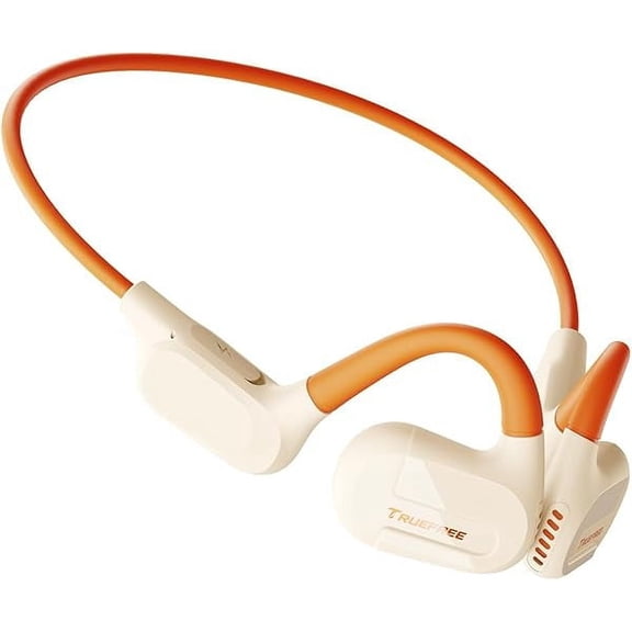 F2 Open Ear Headphones Bluetooth 5.3 Air Conduction Wireless Headphones Sport Earbuds with 16.2mm Enhanced Bass,Dual Mic for Clear Calls,15H Playtime,Multipoint Connection,App Control,Beige