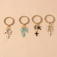 thumbnail image 3 of Cross Keychain for Women Car Keys Ring Accessories Clip Handbag Purse Cross Pendant Charms, 3 of 8