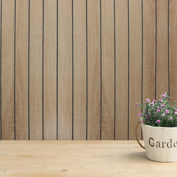 Minkissy waterproof wallpaper for bathroom Wall Slat Panels PET Decorative 1Set
