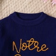 thumbnail image 4 of Toimothcn Toddler Boys Girls Sweaters Long Sleeve Casual Letter Printed Simple Solid Color Pullover Sweater Warm Soft Fall Winter Knitted Sweaters Suitable For Dailywear, 4 of 7
