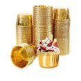 thumbnail image 1 of 50pcs Paper Cupcake Mold, Minimalist Gold Cupcake Liner For Kitchen Baking, 1 of 5