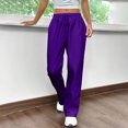 thumbnail image 2 of LWavelet Men's Tapered Joggers - Lightweight Soft Fabric Drawstring Waist Casual Daily & Relaxed Wear Pants Purple M, 2 of 5