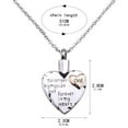 thumbnail image 2 of Dad Forever in My Heart Stainless Steel Silver Cremation Jewelry Keepsake Memorial Urn Necklace Unisex, 2 of 7