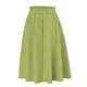 thumbnail image 3 of Gibobby faldas para niña de cintura alta elástica para mujer, falda larga informal con cordón A Line(Verde, L), 3 of 5
