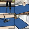 thumbnail image 6 of A1HC Indoor Outdoor Mat, Front and Back Entrance Welcome Mats, Front Patio Mats 36X60 Inches, Non-Slip Easy Clean Entrance Washable Large Size Doormats, Blue Criss Cross, 6 of 8