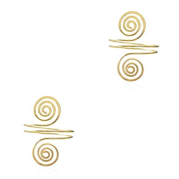 Qarigey Arm Cuff Jewelry Brazalete de decoración de moda para niñas Decoración de ropa dorado 2Conjunto