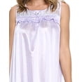 thumbnail image 4 of Casual Nights Women's Tricot Sheer Lace Sleeveless Nightgown, 4 of 4