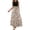 Dark Gray, variant on Women's Floral Print High Waist Fashionable Elegant Sleeveless Dress for Evening Parties and Special Occasions with Chic Design,Navy M