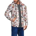 thumbnail image 2 of Honeii Rose Flowers Print Hoodies for Men, Pullover & Full Zip, Breathable Zip up Hoodie, Sweatshirt-Small, 2 of 5