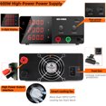 thumbnail image 3 of NICE-POWER DC Power Supply Variable, 30V 20A 600W High Power Bench Power Supply with Encoder Knob and Output Switch, Lab Power Supply Adjustable Switching Regulated Power Supply for Repair/Test, 3 of 11
