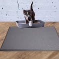 thumbnail image 2 of 29.5 x 22.5 Inch Double Layer Cat Litter Mat Kitty Litter Box Mat, Honeycomb Shape Litter Catcher, 2 of 8