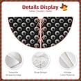thumbnail image 3 of Bingfone Christmas Tree Skirt Mat Christmas Decoration Interior 30" -Golf Balls, 3 of 6