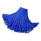 thumbnail image 5 of Falda de baile para mujer, traje de flamenco, vals, cintura elástica, falda de malla con vuelo Azul real, 5 of 8