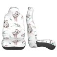 thumbnail image 2 of LAKIMCT Cartoon Koala Car Seat Covers Vehicle Front Seat Covers Universal Fit Seat Protector, 2 of 9