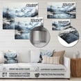 thumbnail image 4 of Designart "Arctic Serenity Alaska I" Winter Landscape Metal Art Living Room, 4 of 5