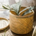thumbnail image 3 of Southeast Asia Round Bamboo Tea Box Jar, 3 of 13