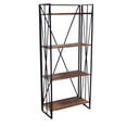 thumbnail image 2 of Jeco 4 Shelf Bookcase in Black and Brown, 2 of 2