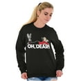 thumbnail image 4 of Popeye Olive Oyl Oh Dear Quote Women Crewneck Sweatshirt Brisco Brands S, 4 of 6