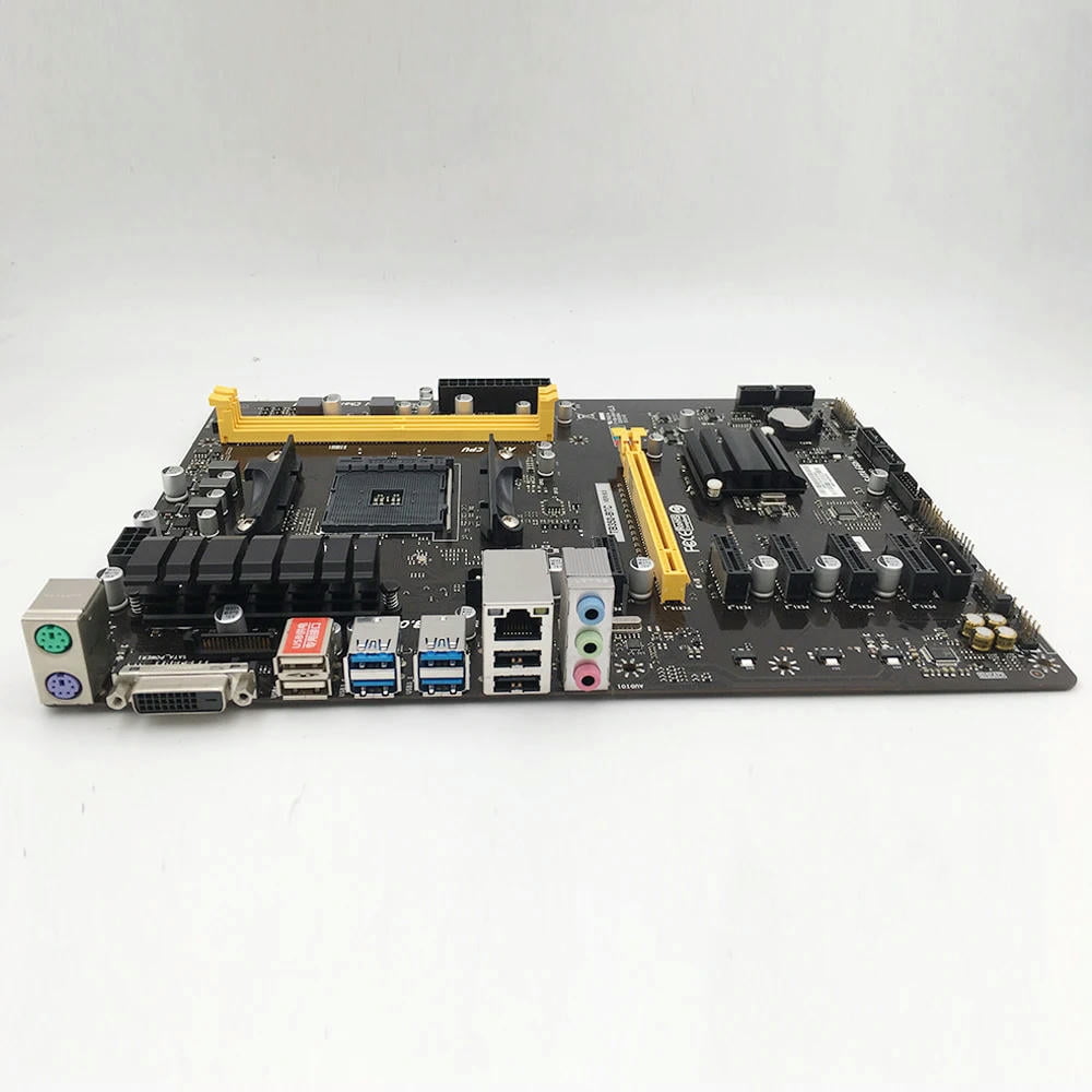 TB350-BTC For B350 Socket AM4 2×DDR4 DIMM 32GB ATX 4×SATA III Motherboard