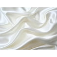 thumbnail image 2 of 4-Pc Poly Satin Bed Sheet Pillowcase Set 15 inch Deep Pocket Lingerie Silk-like Charmeuse Queen White, 2 of 2