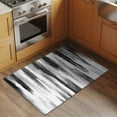 thumbnail image 3 of Black Gray White 2'x3' Washable Rug, Vintage Rustic Abstract Ombre Aesthetic Non-Slip Soft Doormat Area Rugs for Entrance Bathroom Bedsides, Carpet for Kitchen Bedroom, Entryway Floor Mat, 3 of 9